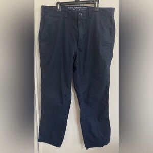 Men’s Aiden Summer Chino Pants 34x30 Blue Straight Leg 100% cotton